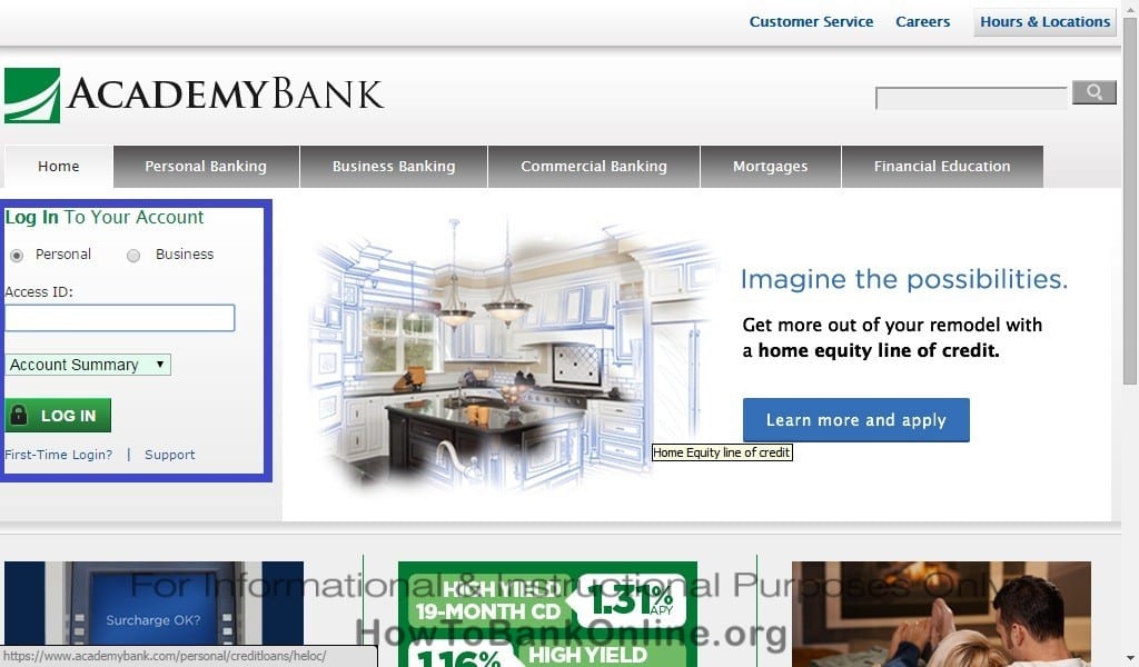 Academy Bank Online Banking Login