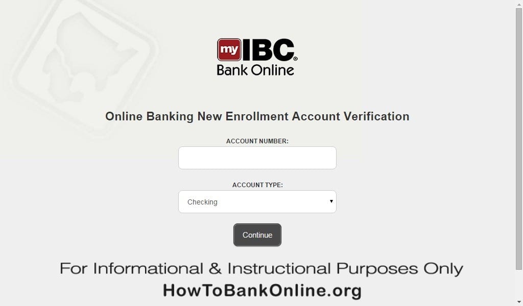 IBC Bank Online Banking Enrollment