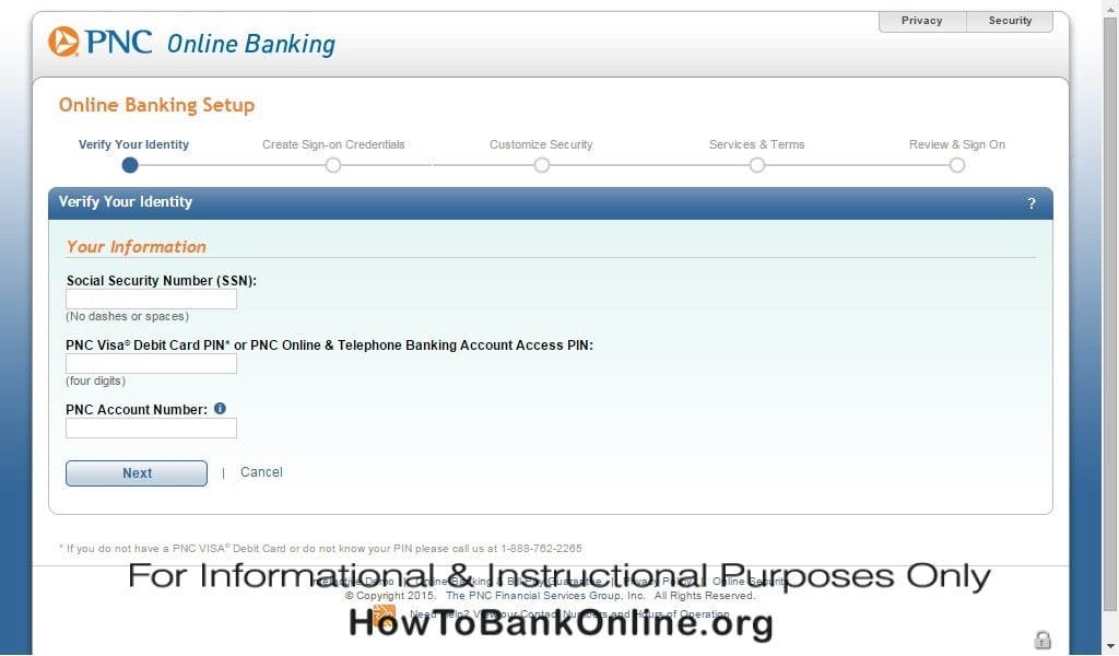 PNC Online Banking Setup